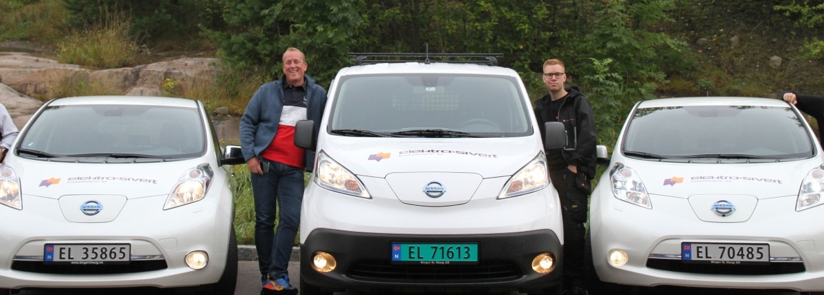 Conpot- Elektro-Sivert -Grønne varebiler i farta- Elektro-Sivert- Nissan Leaf